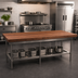 Thumbnail image #2 for John Boos Boos Block American Black Walnut Kitchen Countertop, 84 x 42 x 3 Inch, Flat Top