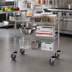 Thumbnail image #2 for Quantum WRSC-1848-3 48-Inch x 18-Inch 3-Shelf 304 Stainless Steel Wire Utility Cart