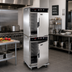 Thumbnail image #2 for Cres Cor Roast-N-Hold Mobile Stacked Half-Size Convection Cook and Hold Oven, 2 Compartments, 208V/3-Phase