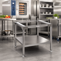 Alto-Shaam Stainless Steel Equipment Stand with Storage Shelf for AR-7E