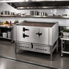 Thumbnail image #2 for Jade Range (Middleby) Titan JLB-72 72-Inch Wood-Burning Log Broiler with Firebrick-Insulated Chamber and Stainless Steel Exterior