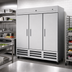 Thumbnail image #2 for Kelvinator Commercial 81-Inch Three-Section Reach-In Refrigerator, Bottom-Mount Self-Contained, 72 Cu. Ft.
