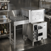 Thumbnail image #2 for Glastender GT-18+1L Front-to-Side Pass-Thru Glasswasher Station with Left Drain Table