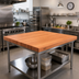 Thumbnail image #2 for John Boos Boos Block American Cherry Edge Grain Kitchen Countertop, 48 x 48 x 2-1/4 Inch, Varnique Finish