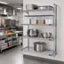 Thumbnail image #2 for Eagle Group 4-Tier Add-On Wire Shelving Unit with QuadTruss, 60W x 18D x 63H, Chrome-Plated