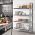 Thumbnail image #2 for Cambro Camshelving Elements XTRA Stationary Add-On Shelving Unit, 18 x 42 x 84 Inches, 4-Tier Vented, Speckled Gray