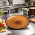 Thumbnail image #3 for Ardesia Ava 11-Inch Round Tan Melamine Plate, 24/Case