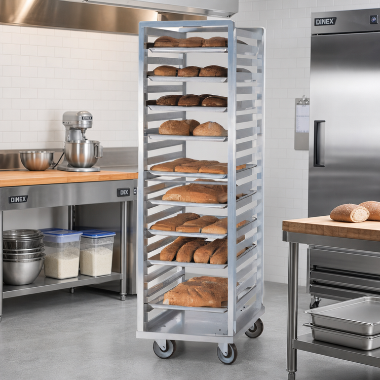 Product image #2 for Dinex DXP741S Channel Side-Load Aluminum Pan Rack for 41 18 x 26 Trays