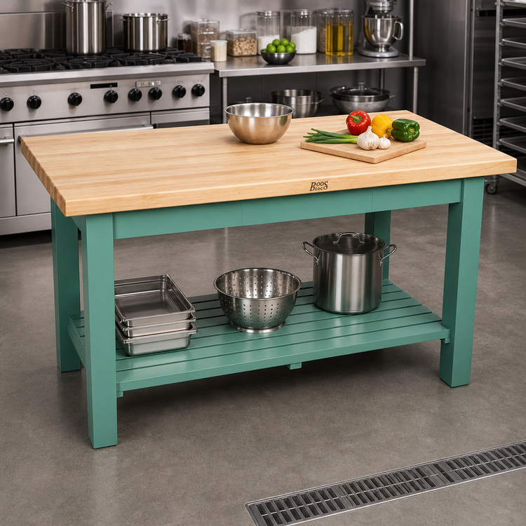 Product image #3 for John Boos Classic Country 48" x 30" Commercial Wood Top Work Table