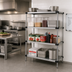 Thumbnail image #2 for Quantum 4-Shelf Solid Stainless Steel Shelving Starter Kit, 72 x 21 x 54 Inches