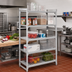 Thumbnail image #3 for Cambro Camshelving Premium 18 x 48 x 72 Inch 5-Tier Vented Stationary Starter Unit