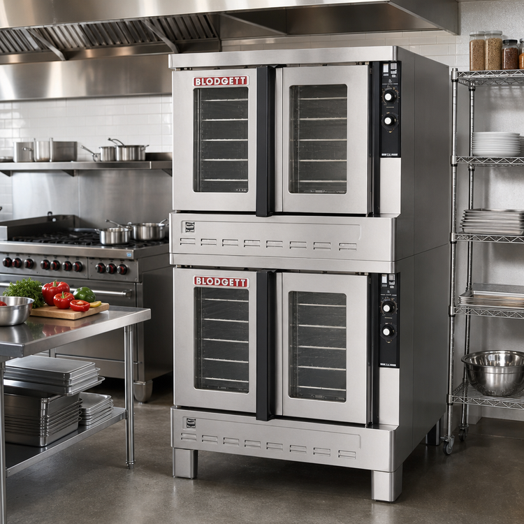 Product image #2 for Blodgett Zephaire Series Double-Deck Standard-Depth Gas Convection Oven, 5-Pan Capacity per Compartment