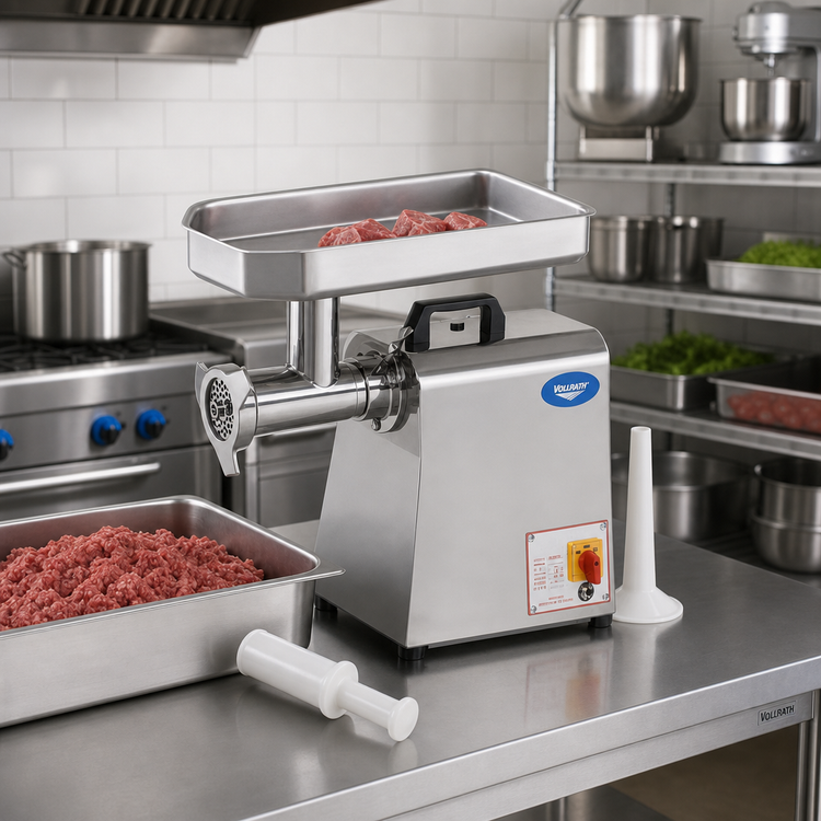 Product image #2 for Vollrath No. 22 Bench-Style Meat Grinder, 528 lb/hr, 1-1/2 HP, Stainless Steel