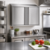 Thumbnail image #2 for Eagle Group WCH-90 90-Inch Stainless Steel Wall Cabinet with Hinged Doors and Sloped Top