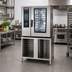 Thumbnail image #2 for RATIONAL US III Stationary Stainless Steel Oven Stand with 14 Rails for SCC 61/CMP 101 Series