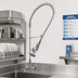 Thumbnail image #2 for T&S Brass EasyInstall Deck-Mount Pre-Rinse Add-On Faucet with 8-Inch Adjustable Centers, 12-Inch Swing Spout, and 1.15 GPM Spray Valve