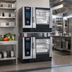 Thumbnail image #2 for RATIONAL iCombi Pro Double-Stack 6-Full-Size Natural Gas Combi Oven System, 208/240V, 1-Phase