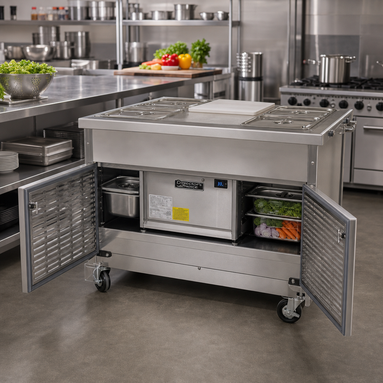 Product image #2 for Director's Choice DCS4-CFUR Self-Contained 4-Pan Refrigerated Cold Food Unit