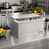 Thumbnail image #2 for Eagle Spec-Bar 20 x 30 Inch Drop-In Ice Chest, 121 lb Capacity, Sliding Stainless Steel Cover, Without Cold Plate