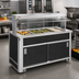 Thumbnail image #2 for Atlas Metal BLC-3-BU Mobile 3-Pan Iced Cold Food Buffet Serving Counter