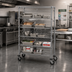 Thumbnail image #2 for Metro Super Erecta 48 Inch x 24 Inch Chrome Slanted Wire Shelf