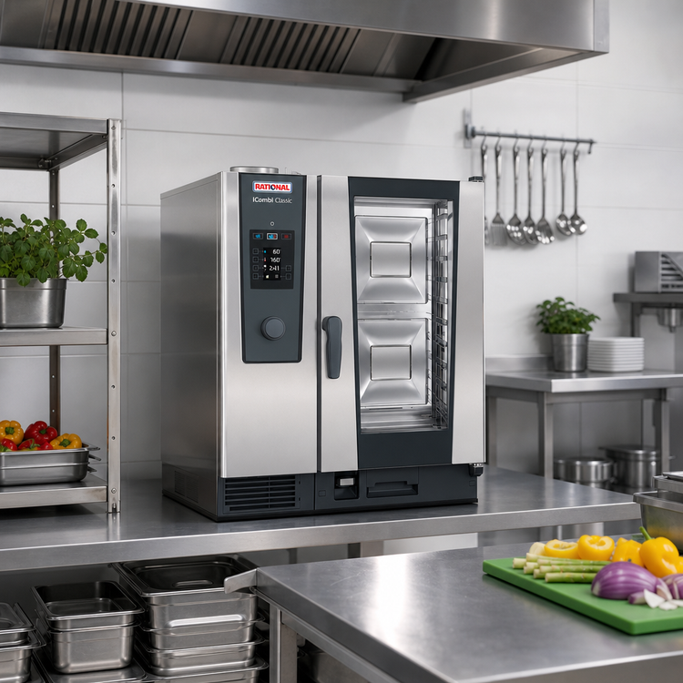 Product image #2 for RATIONAL iCombi Classic 10-Half Size Combi Oven, Liquid Propane, 120V, Countertop