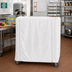 Thumbnail image #2 for Metro 60 x 24 x 54 Inch White Uncoated Knitted Polyester Cart Cover with PVC Zipper
