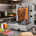 Thumbnail image #2 for Visvardis Gas Vertical Broiler Gyro Machine with 110V Enclosed Spit Motor, 40-70 lb Capacity, 24,000 BTU