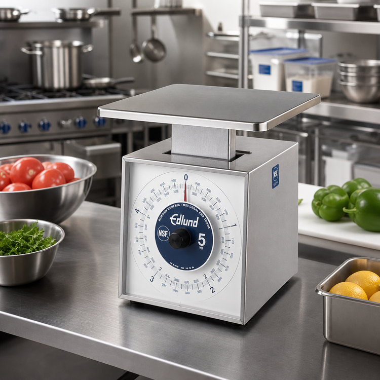 Product image #2 for Edlund Premier Series Metric Portion Control Food Scale with Oversized Platform, Dial Type, 5000 g x 20 g