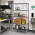 Thumbnail image #2 for Eagle Valu-Master 4-Tier Stationary Wire Shelving Starter Unit, 36W x 24D x 74H, Pewter Gray Epoxy