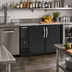 Thumbnail image #2 for 48-Inch Two-Section Food-Rated Solid Door Back Bar Refrigerator with Stainless Steel Top