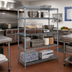 Thumbnail image #2 for Quantum 48 x 24 x 54 Inch Gray Epoxy Antimicrobial 4-Shelf Wire Shelving Starter Kit