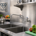 Thumbnail image #2 for T&S Brass EverSteel 8-Inch Center Wall Mount Mixing Faucet with 14-Inch Swing Nozzle