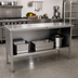 Thumbnail image #2 for John Boos EBOS4-2484 Enclosed Base Open Front Stainless Steel Work Table, Flat Top, 84 x 24 Inches