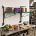 Thumbnail image #2 for Quantum WC14-CB2136P Cantilever Single Shelf Wall Mount — 36 Inches x 21 Inches Green Epoxy Antimicrobial Wire Shelf
