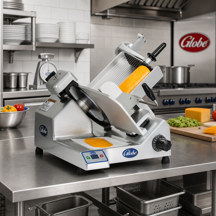 Product image #2 for Globe SG13 Premium Heavy-Duty Manual 13-Inch Gravity Feed Commercial Slicer
