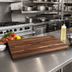 Thumbnail image #2 for Boos Block American Black Walnut Blended Edge Grain Kitchen Countertop, 12 x 25 x 1-1/2 Inch, Varnique Finish