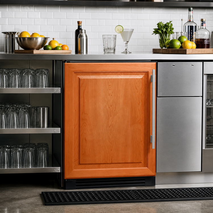 Product image #2 for True 24-Inch One-Section Undercounter Beverage Center Refrigerator, Solid Overlay Panel Ready Door