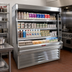 Thumbnail image #2 for Howard-McCray 35E Series Dairy Open Merchandiser with LED-Lit Shelves, Stainless Steel, 75-Inch W x 60-Inch H