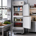 Thumbnail image #2 for KoolMore 1-Section Reach-In Refrigerator with Solid Half Doors, 23 Cu. Ft., Stainless Steel, Bottom-Mount Self-Contained