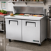 Thumbnail image #2 for True 48-Inch 2-Section Self-Contained Sandwich/Salad Prep Table with 12-Pan Top and 2 Doors