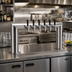 Thumbnail image #2 for Krowne Pass-Thru Two-Column Six-Faucet Glycol-Cooled Beer Tower, 31-Inch Overall Length