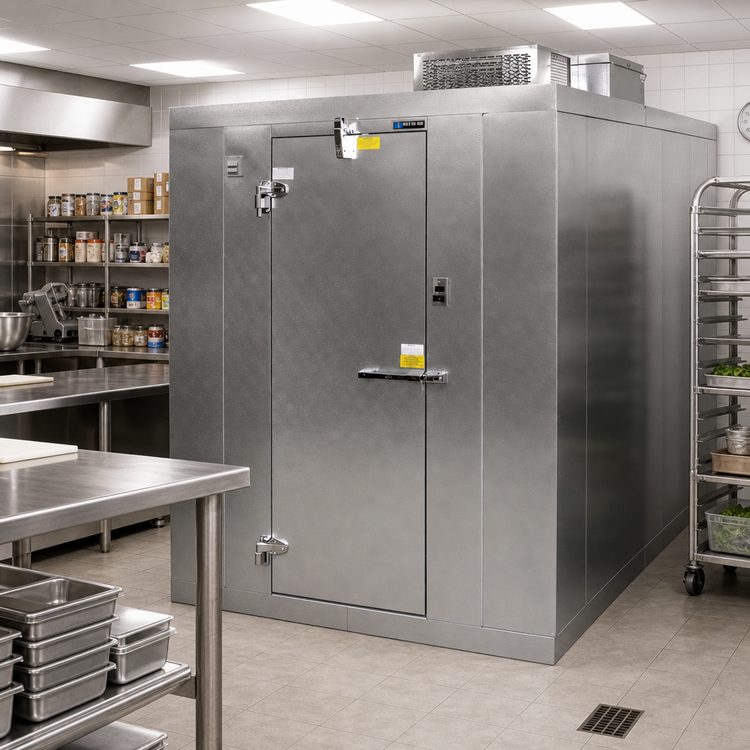 Product image #2 for Master-Bilt QS Series 10' x 12' Indoor Walk-In Cooler with Floor, 7'7" High, Self-Contained R290 Refrigeration