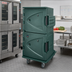Thumbnail image #3 for Cambro Camtherm Tall Profile Electric Hot Holding Cart with Double Doors, Granite Green
