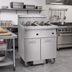 Thumbnail image #2 for Imperial Electric 3-Battery Floor Fryer with Built-In Space Saver Filter System, 75 lb. Tanks, Tilt-Up Elements
