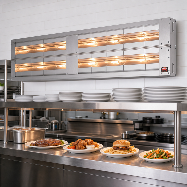 Product image #2 for Hatco Glo-Ray® 120-Inch Lighted Infrared Strip Heater with Aluminum Housing, 3.4 kW