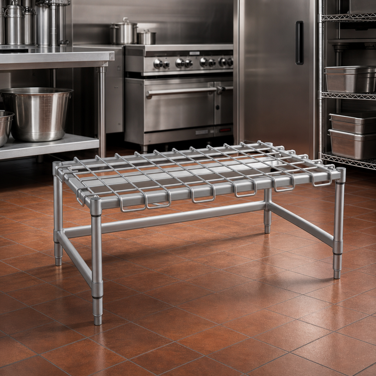 Product image #2 for Eagle Group Stainless Steel Wire Dunnage Rack, 36 x 24 x 14 in., 1600 lb. Capacity
