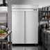 Thumbnail image #2 for Hoshizaki Steelheart F2A-FSN 52-Inch Two-Section Reach-In Freezer, 47.11 Cu. Ft., Top-Mounted Self-Contained, Solid Doors
