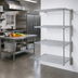 Thumbnail image #2 for Eagle Group 4-Tier Add-On Wire Shelving Unit, 24W x 21D x 63H, Stainless Steel Finish