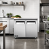 Thumbnail image #3 for Juneau 2-Section Undercounter Reach-In Freezer, 4.9 Cu. Ft., Solid Doors, Stainless Steel